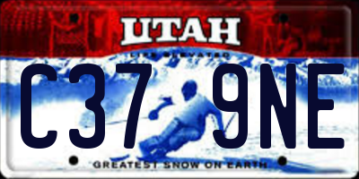UT license plate C379NE