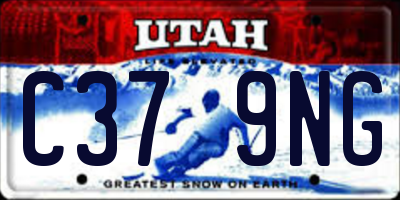 UT license plate C379NG