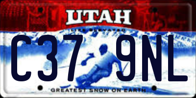 UT license plate C379NL