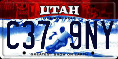UT license plate C379NY