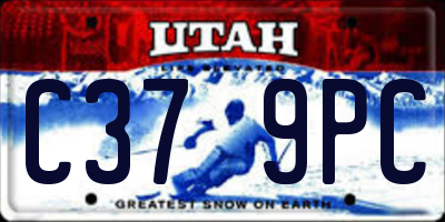 UT license plate C379PC