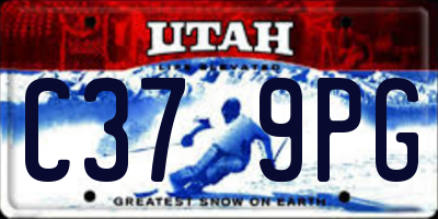 UT license plate C379PG