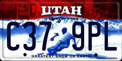 UT license plate C379PL