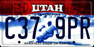 UT license plate C379PR