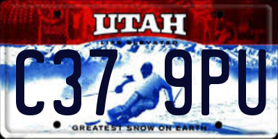 UT license plate C379PU