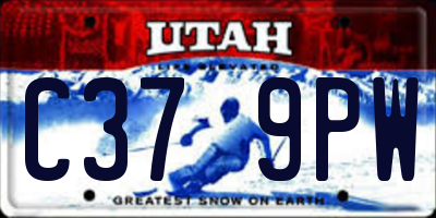 UT license plate C379PW