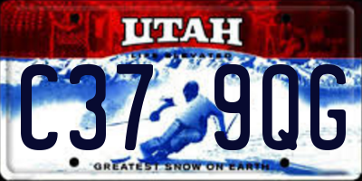 UT license plate C379QG
