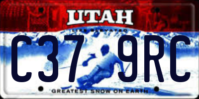 UT license plate C379RC