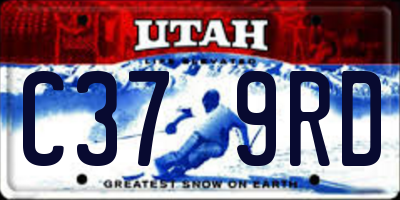 UT license plate C379RD