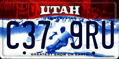 UT license plate C379RU