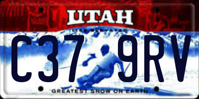UT license plate C379RV