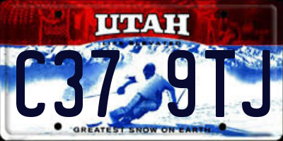 UT license plate C379TJ