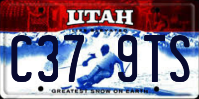 UT license plate C379TS
