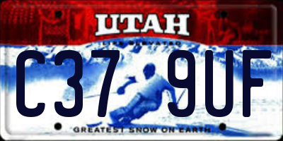 UT license plate C379UF
