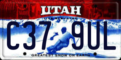 UT license plate C379UL