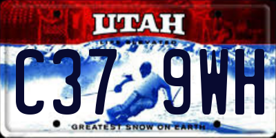 UT license plate C379WH