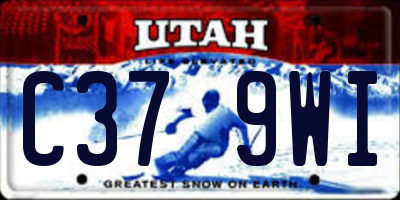 UT license plate C379WI