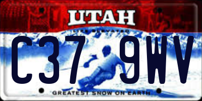 UT license plate C379WV