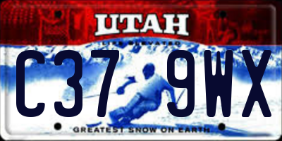 UT license plate C379WX