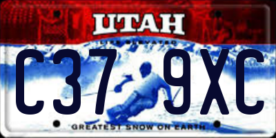 UT license plate C379XC