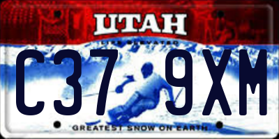 UT license plate C379XM