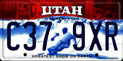 UT license plate C379XR