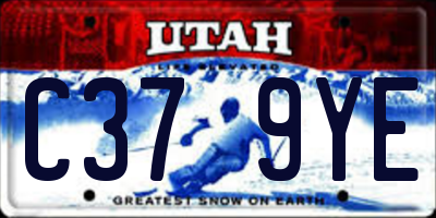 UT license plate C379YE