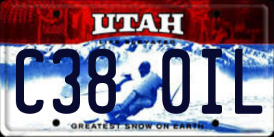 UT license plate C380IL