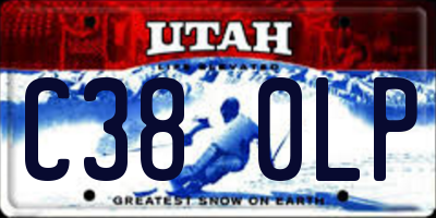 UT license plate C380LP