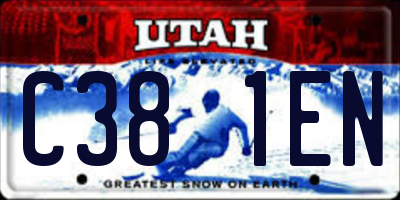 UT license plate C381EN