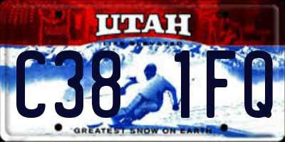 UT license plate C381FQ