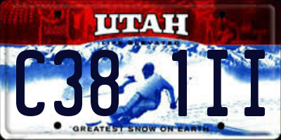 UT license plate C381II