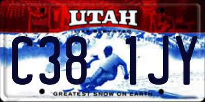UT license plate C381JY