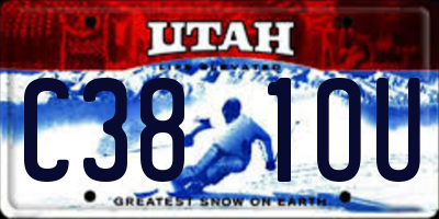 UT license plate C381OU