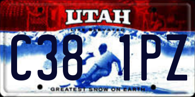 UT license plate C381PZ