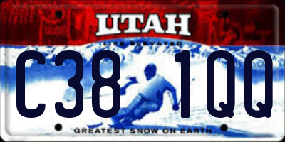 UT license plate C381QQ
