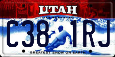 UT license plate C381RJ