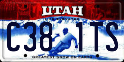 UT license plate C381TS