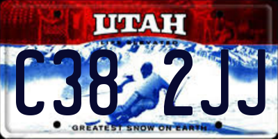 UT license plate C382JJ