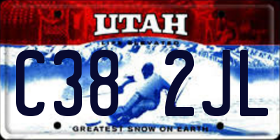 UT license plate C382JL