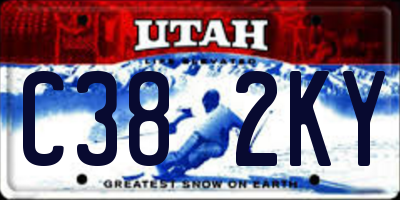 UT license plate C382KY