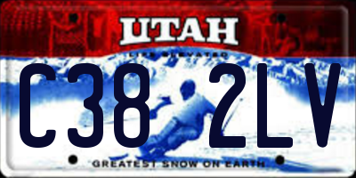 UT license plate C382LV