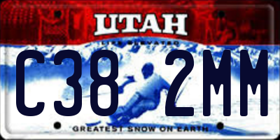 UT license plate C382MM