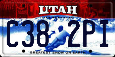 UT license plate C382PI
