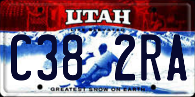 UT license plate C382RA