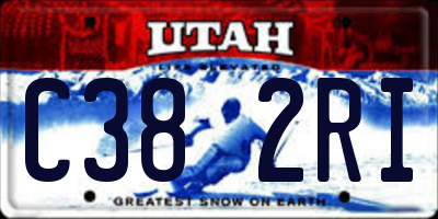 UT license plate C382RI