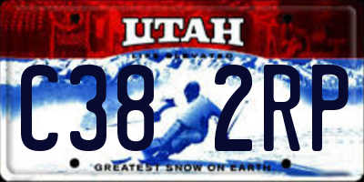 UT license plate C382RP