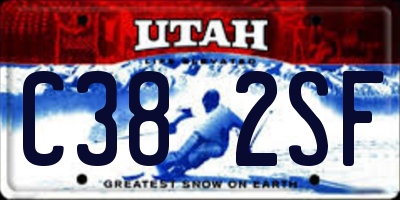 UT license plate C382SF