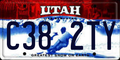 UT license plate C382TY