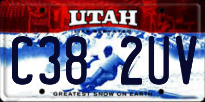 UT license plate C382UV